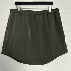 Maison Jules - Olive Green Pull-On A-Line Skirt